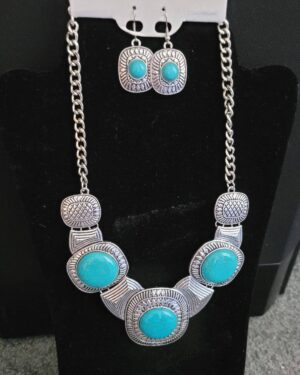 Antique Silver/Turquoise Necklace 2